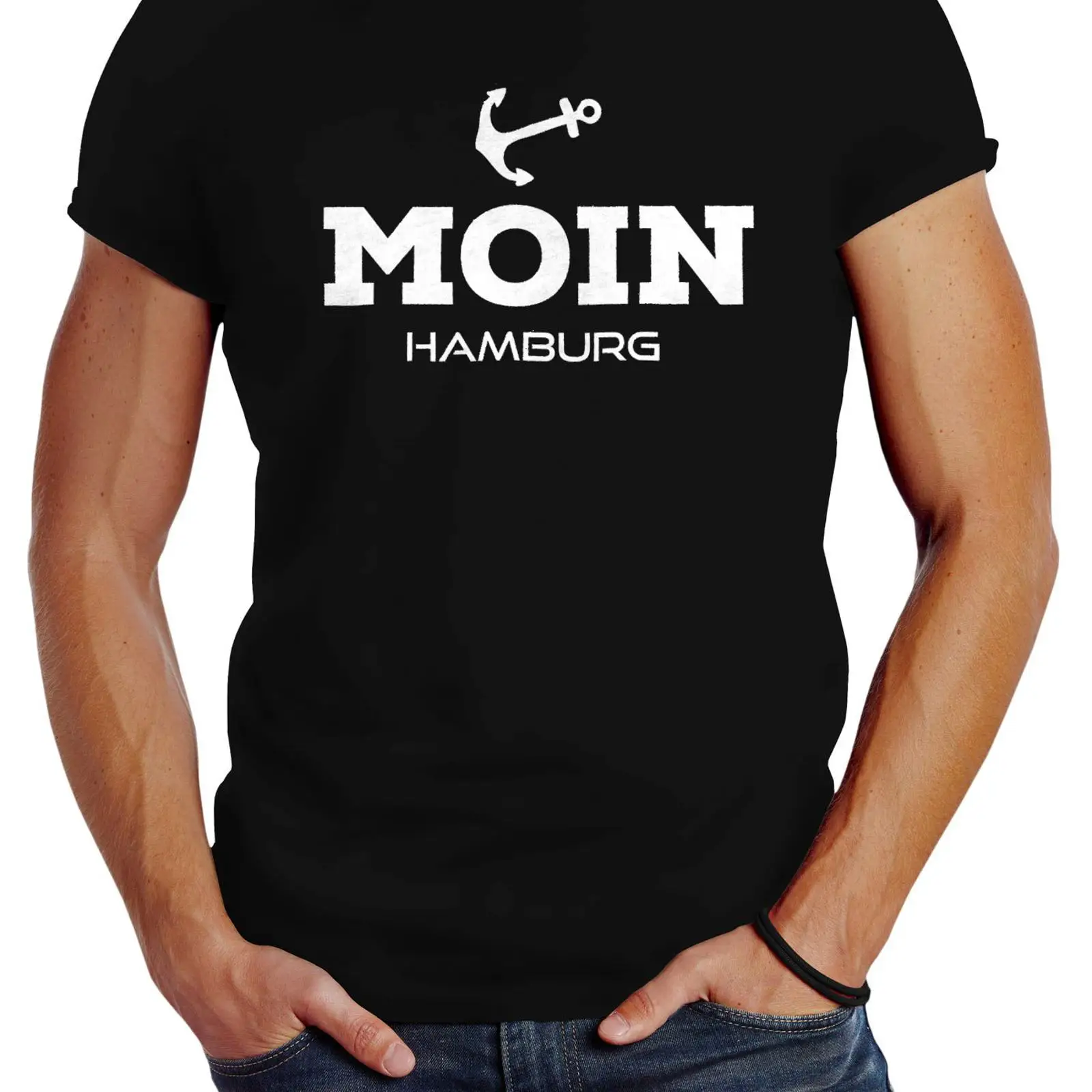Vintage Fashion Hamburg - Camiseta Neverless para hombre, Moin Hamburg