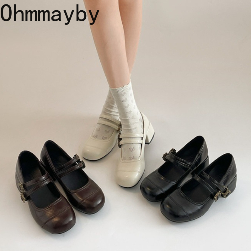 Vintage Fashion Online - Zapatos Vintage de tacón grueso para