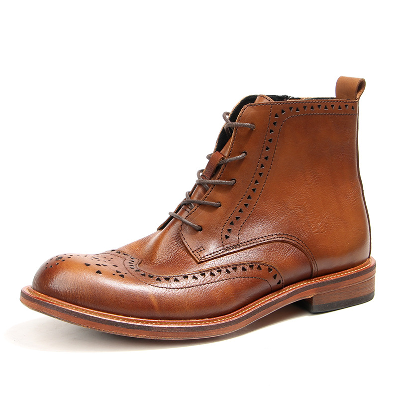 Vintage Fashion Enthusiasts - Botas tobilleras Chelsea Vintage para hombre,