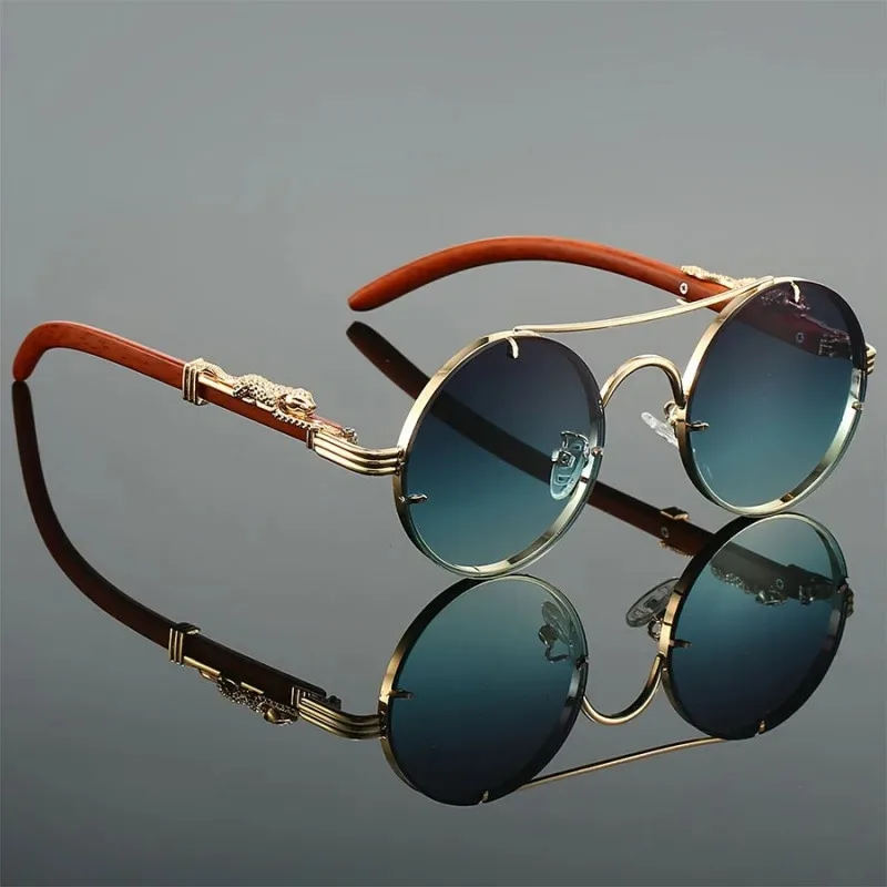 Vintage Fashion Enthusiasts - Gafas de sol redondas de estilo