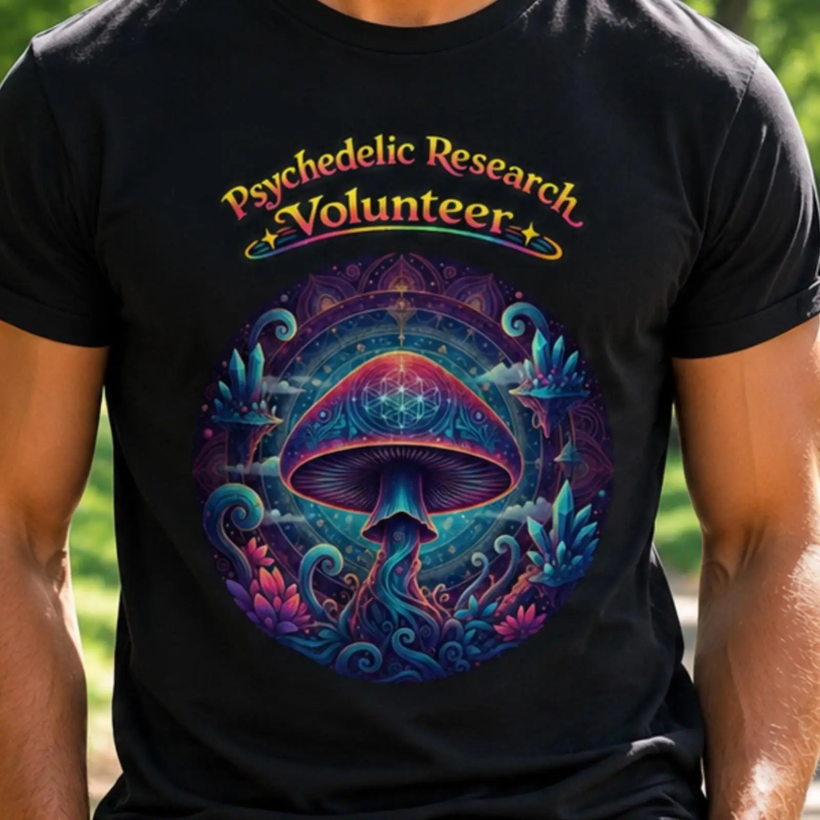 Vintage Fashion Research - Camiseta de Voluntario de Investigación Psicodélica