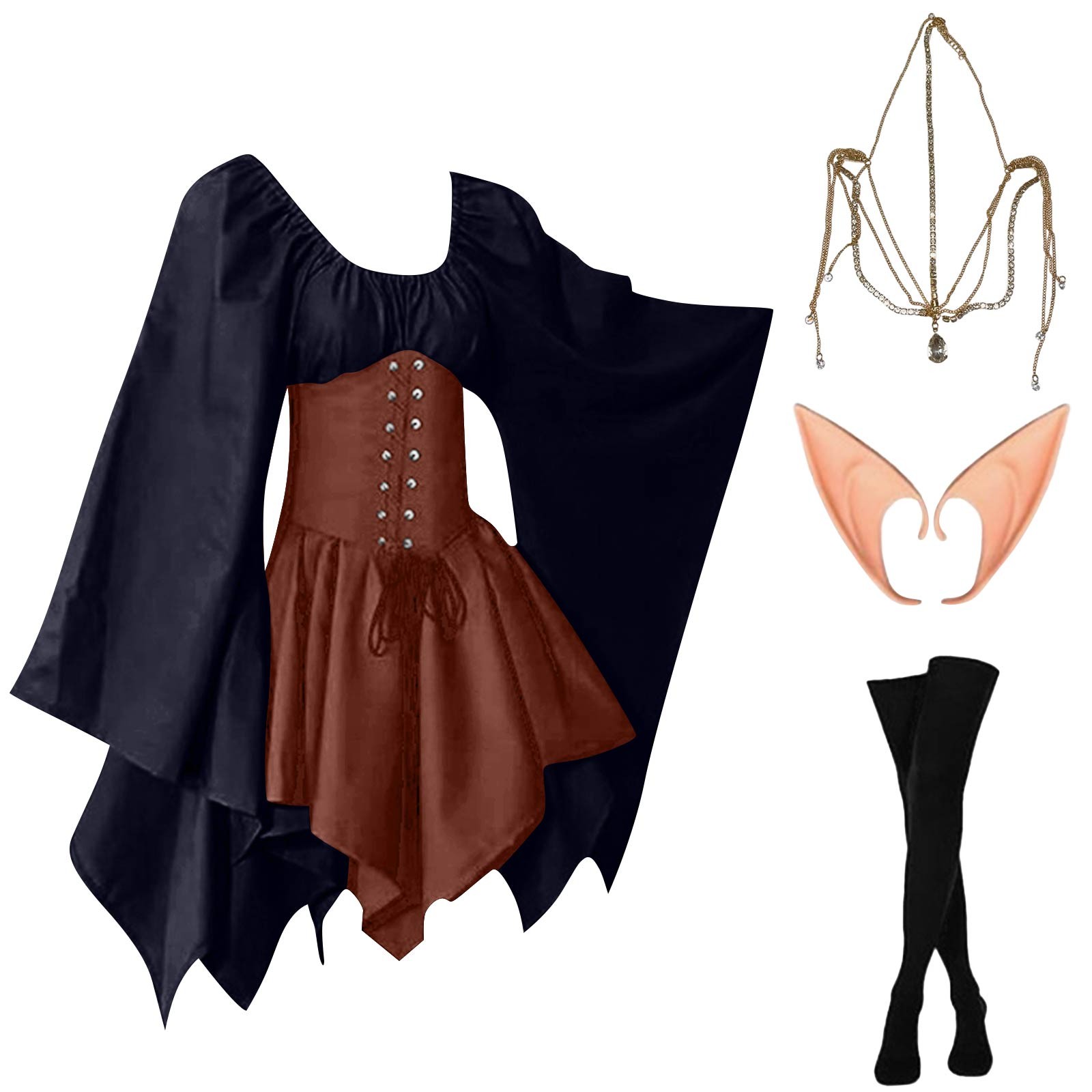 Halloween Cosplay Palacio Vict - Vintage Fashion Dresses reseña y precio