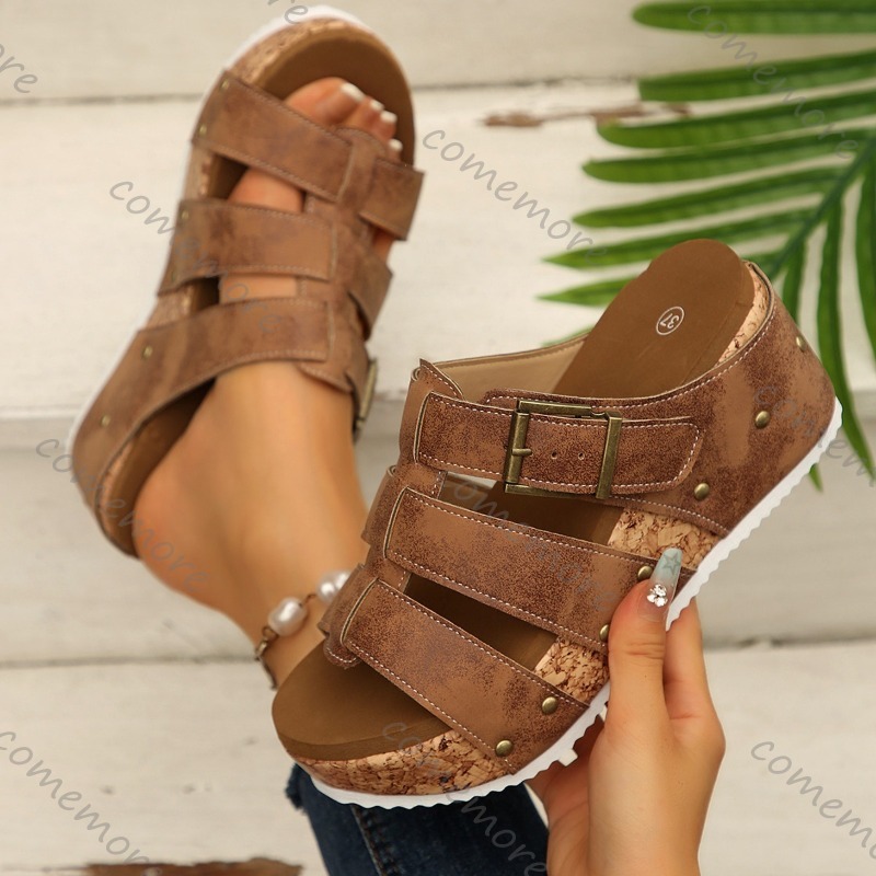 Sandalias de cuña vintage con  - Vintage Outdoor Fashion reseña y precio