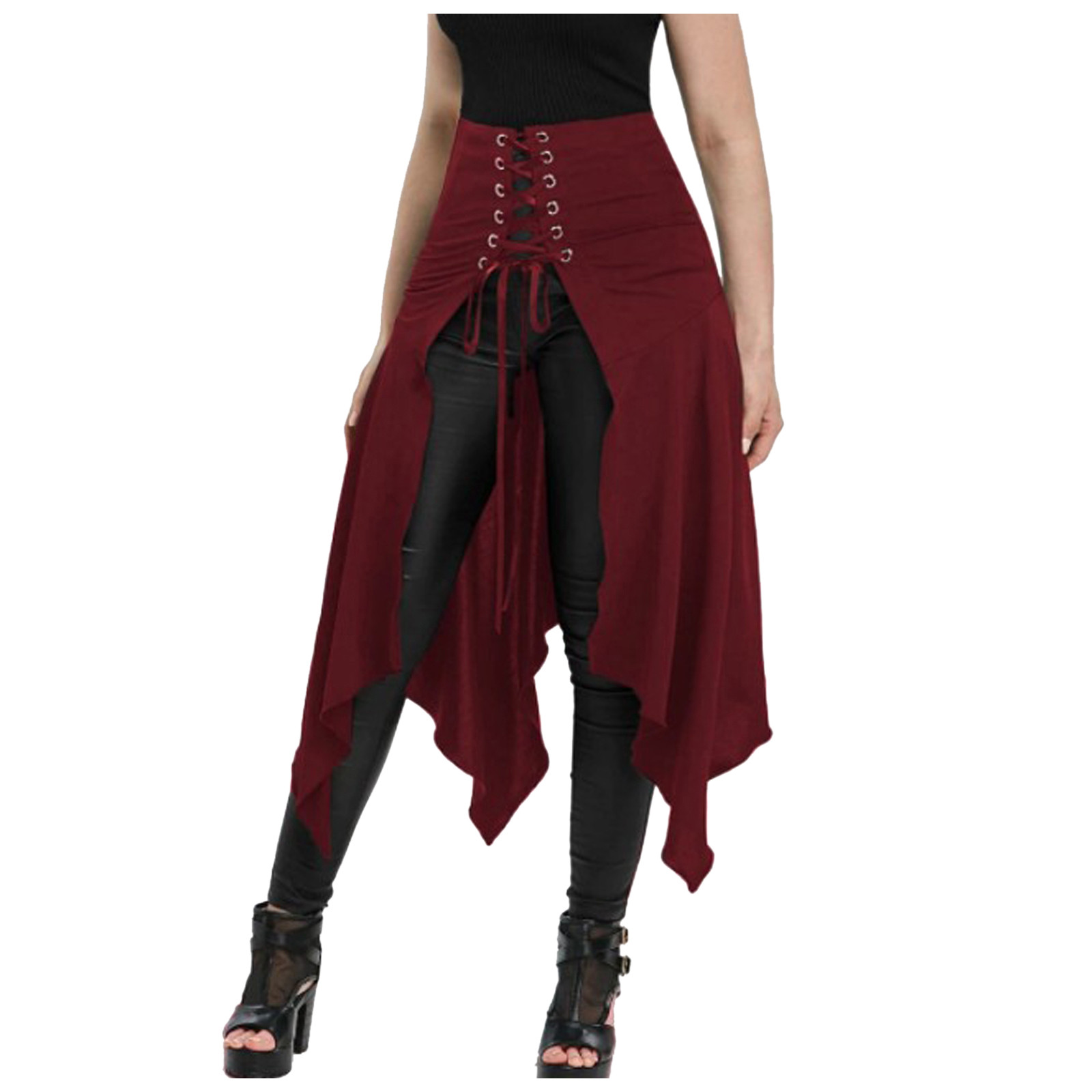Falda gótica negra Medieval Vi - Vintage Fashion Dresses reseña y precio