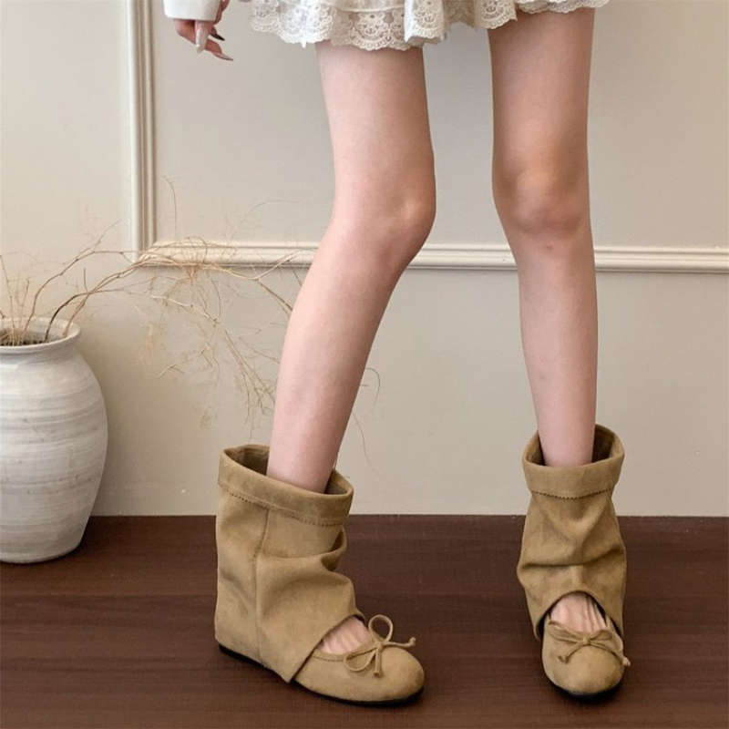 Botas de media caña con lazo p - Vintage Fashion Dresses reseña y precio